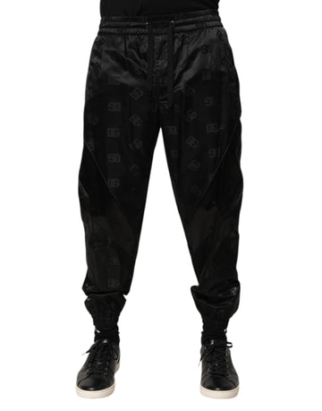 Black Logo DG Print Men Jogger Sweatpants Pants