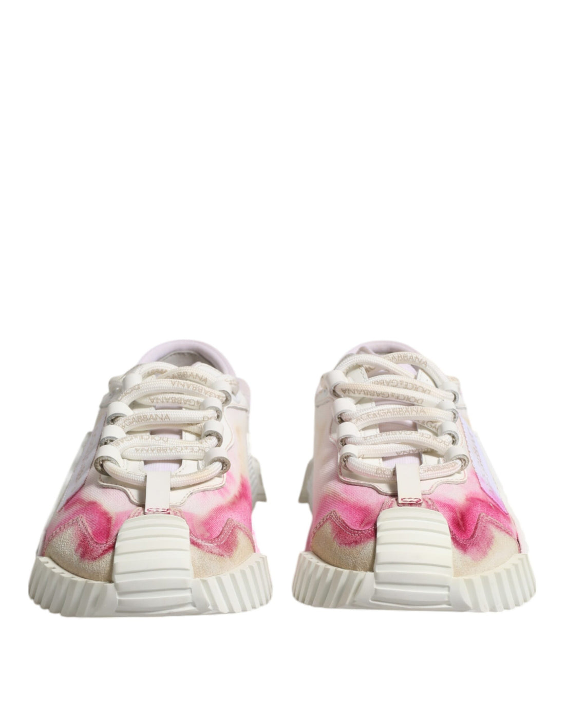 White NS1 Lace Up Low Top Sneakers Shoes