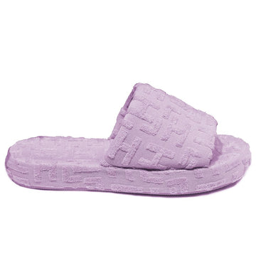 Purple Cotton Women Slipper