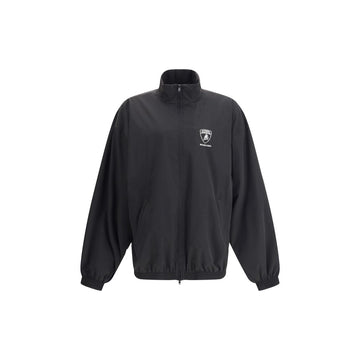 Black Polyester Shell Jacket