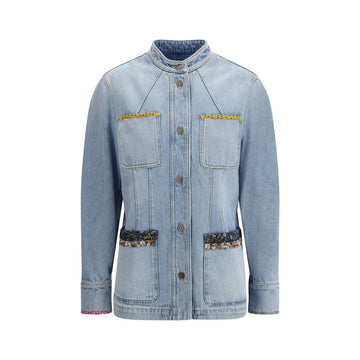 Light Blue Cotton Denim Jacket