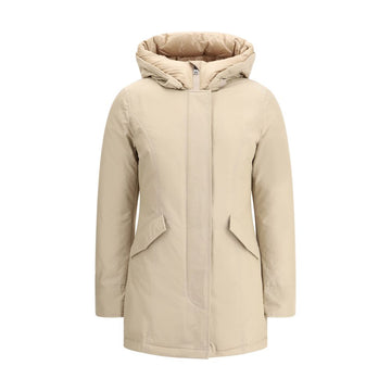 Beige Cotton Parka