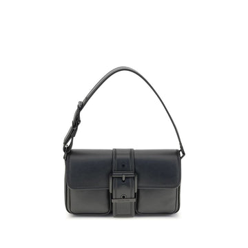 Black Calf Leather Bos Taurus Shoulder Bag