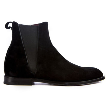 Black Calfskin Men Ankle Boot