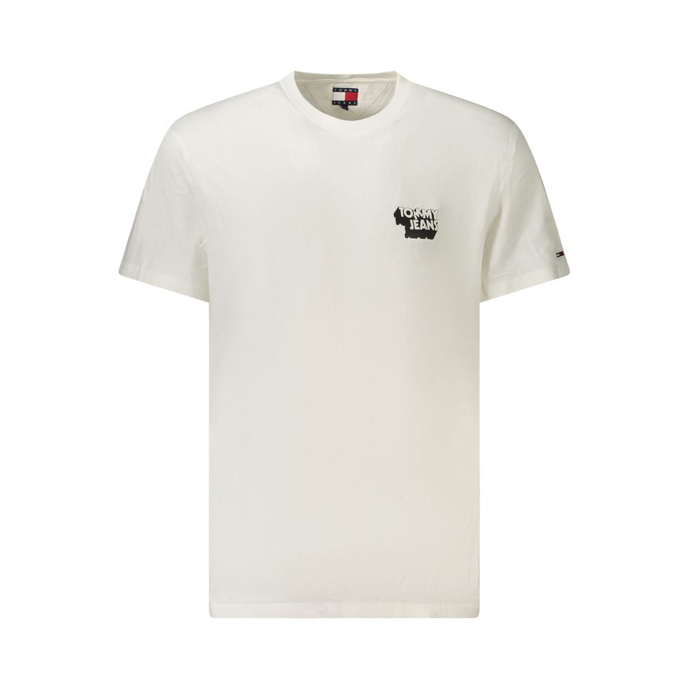 White Cotton Men T-Shirt