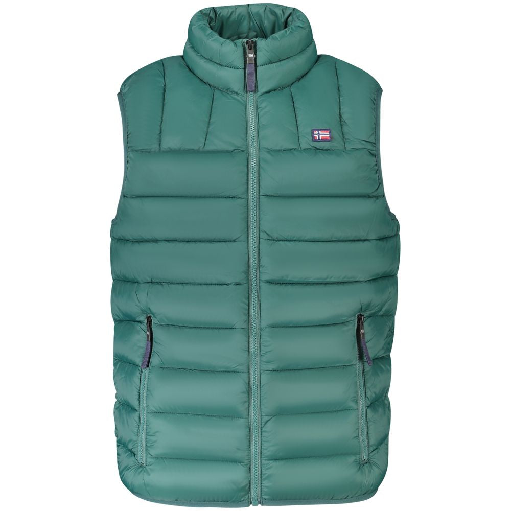 Green Polyamide Men Jacket