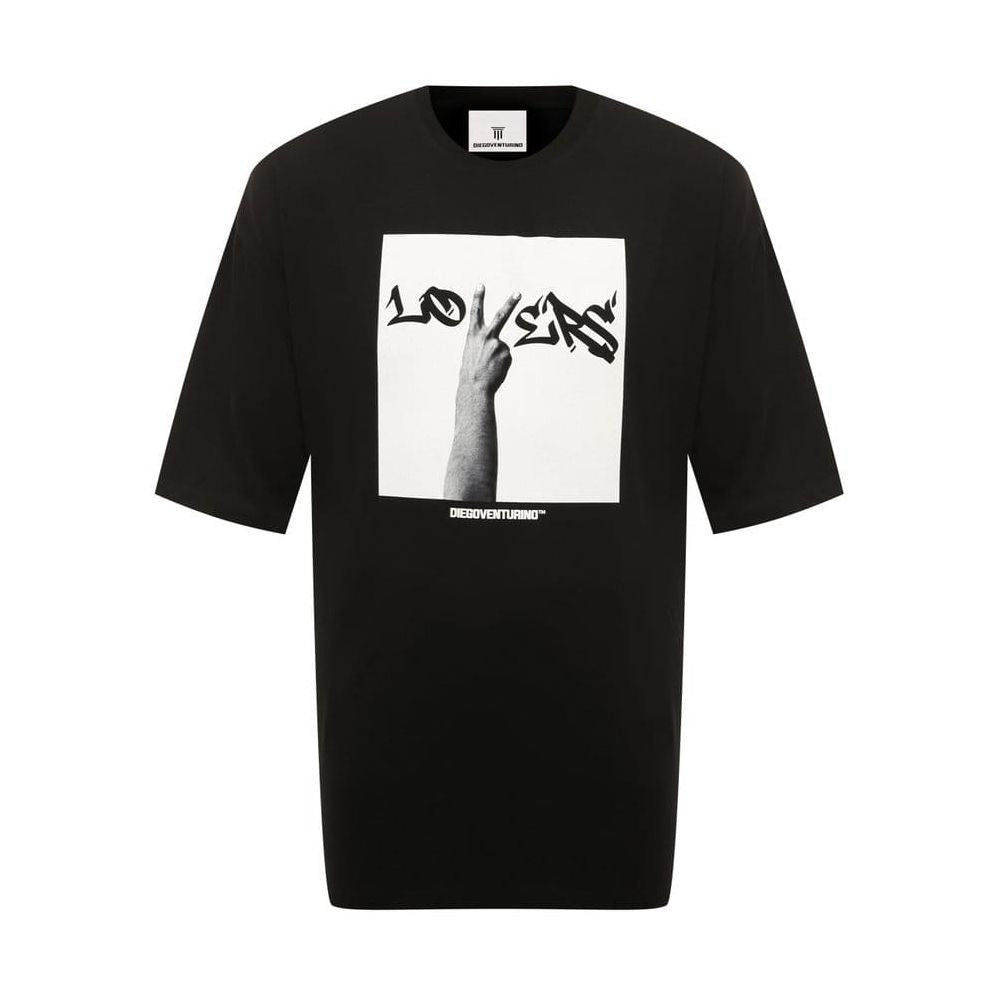 Black Cotton T-Shirt