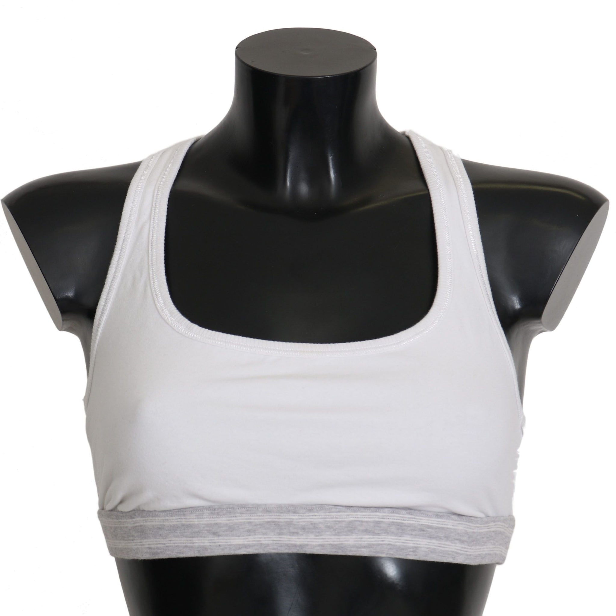 White Cotton Sport Stretch Bra Underwear