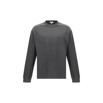 Gray Cotton Long Sleeve T-Shirt
