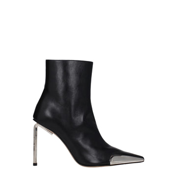 Black Leather Ankle Boots