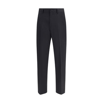 Black Fleece Wool Chino Pants