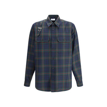 Green Polyester Pattern Shirt