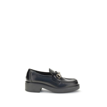 Black Calf Leather Bos Taurus Slip-On Loafers