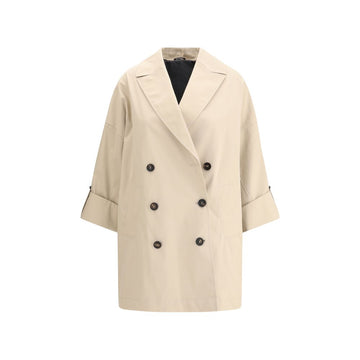 Beige Cotton Coat