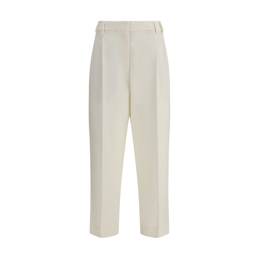 White Cotton Chino Pants