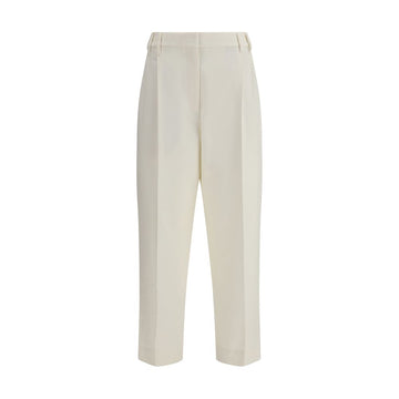 White Cotton Chino Pants