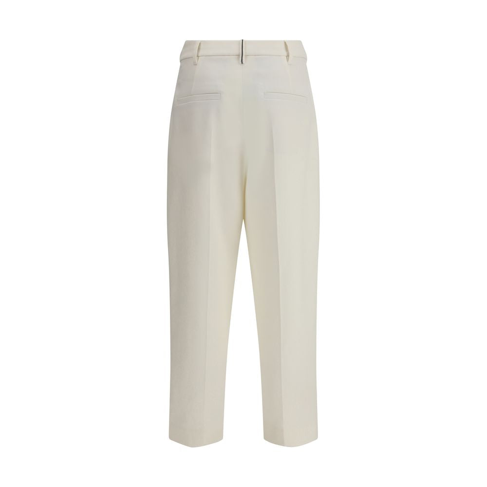 White Cotton Chino Pants