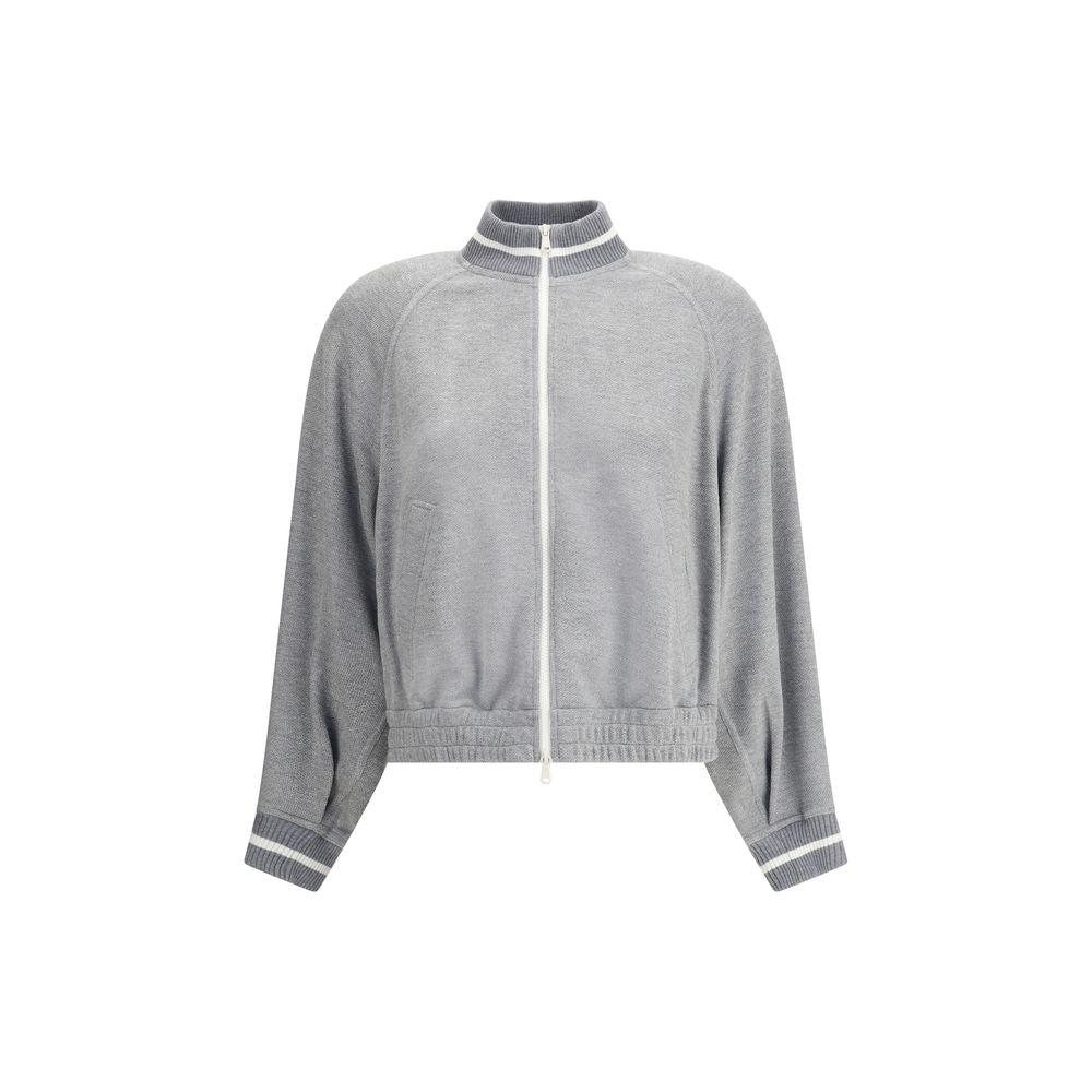 Gray Viscose Sweatshirt