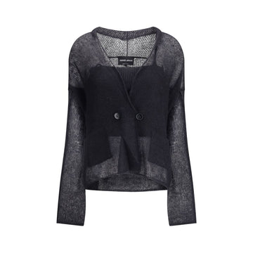Black Mohair Cardigan