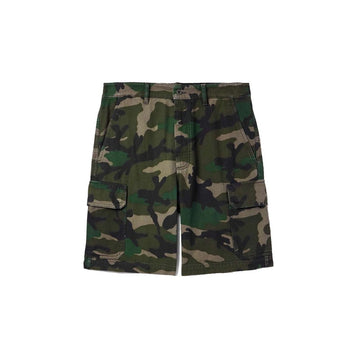 Green Cotton Cargo Shorts