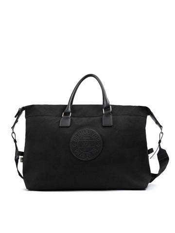 Black Fabric Weekend Travel Bag