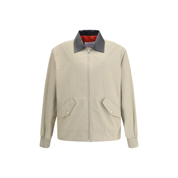 Beige Cotton Jackets And Coat