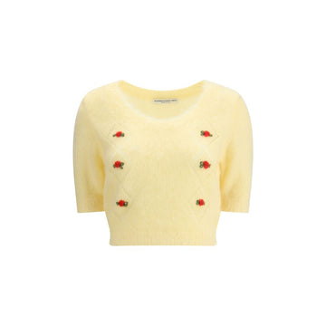 Yellow Mohair Sweatshirt