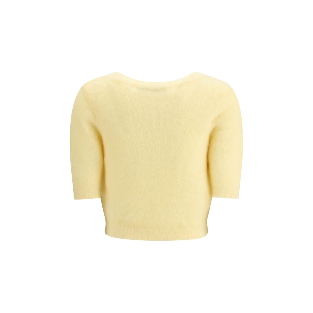 Yellow Mohair Sweatshirt
