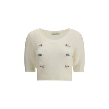 White Mohair Sweatshirt