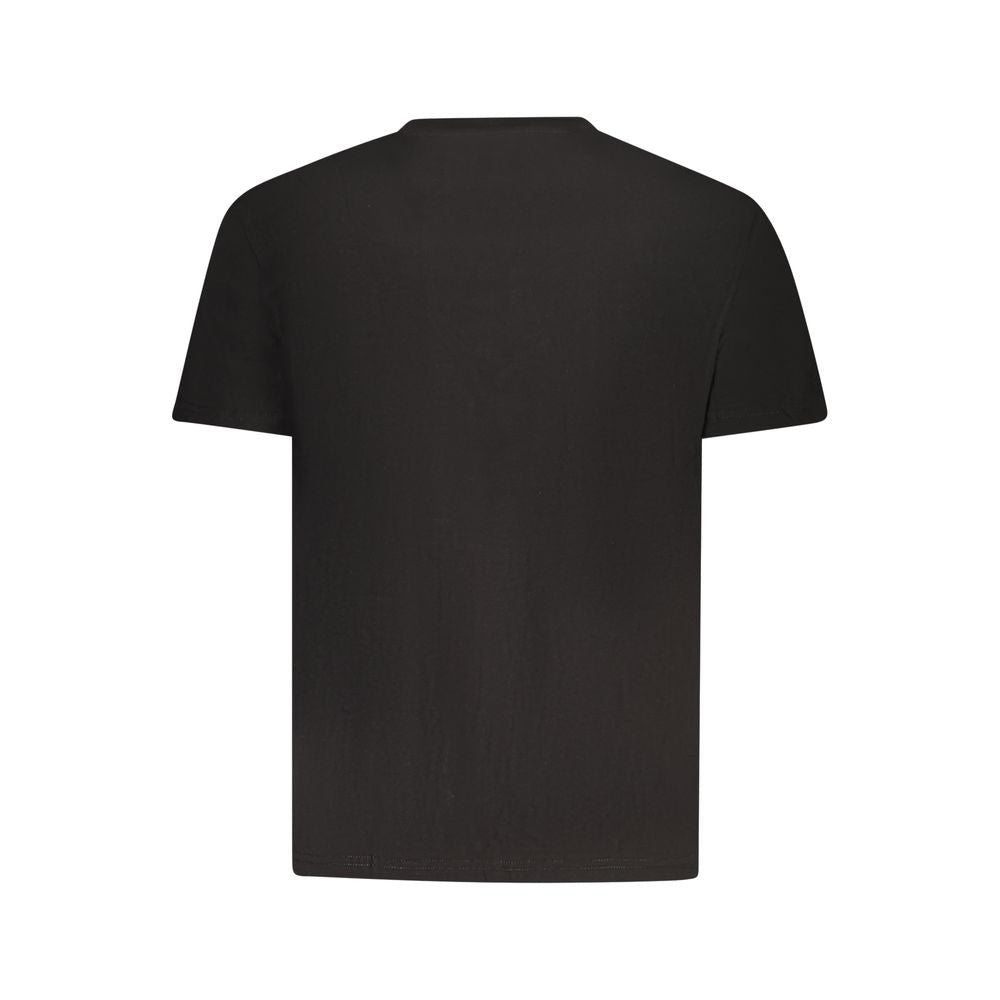Black Cotton Men T-Shirt