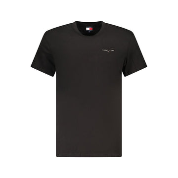 Black Cotton Men T-Shirt