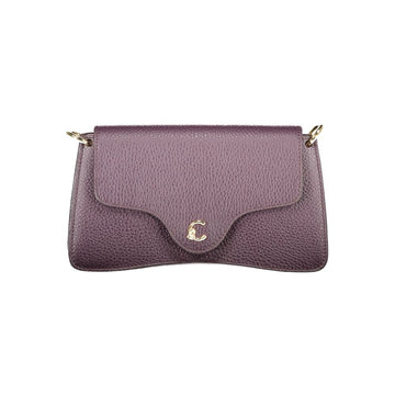 Purple Leather Women Handbag