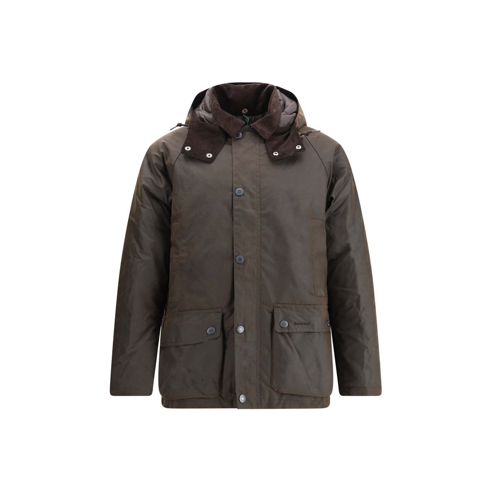 Brown Cotton Rain Coat