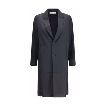 Black Polyester Coat