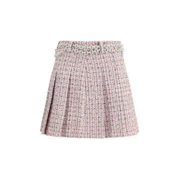Crystal Belted Miniskirt