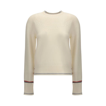 White Fleece Wool Sweatshirt