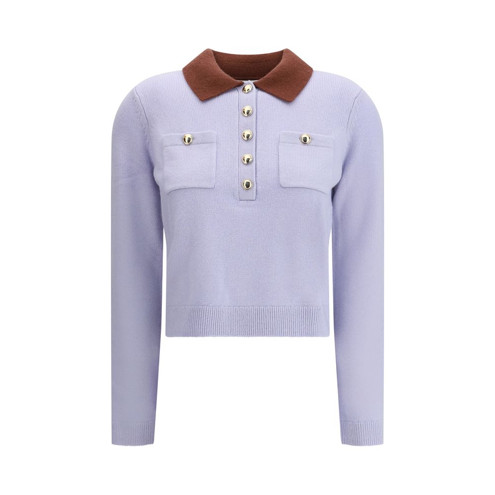 Contrast collar Sweater