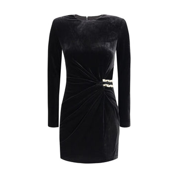 Black Polyester Cocktail Dress