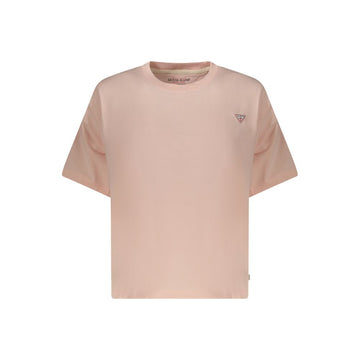 Pink Cotton Women T-Shirt