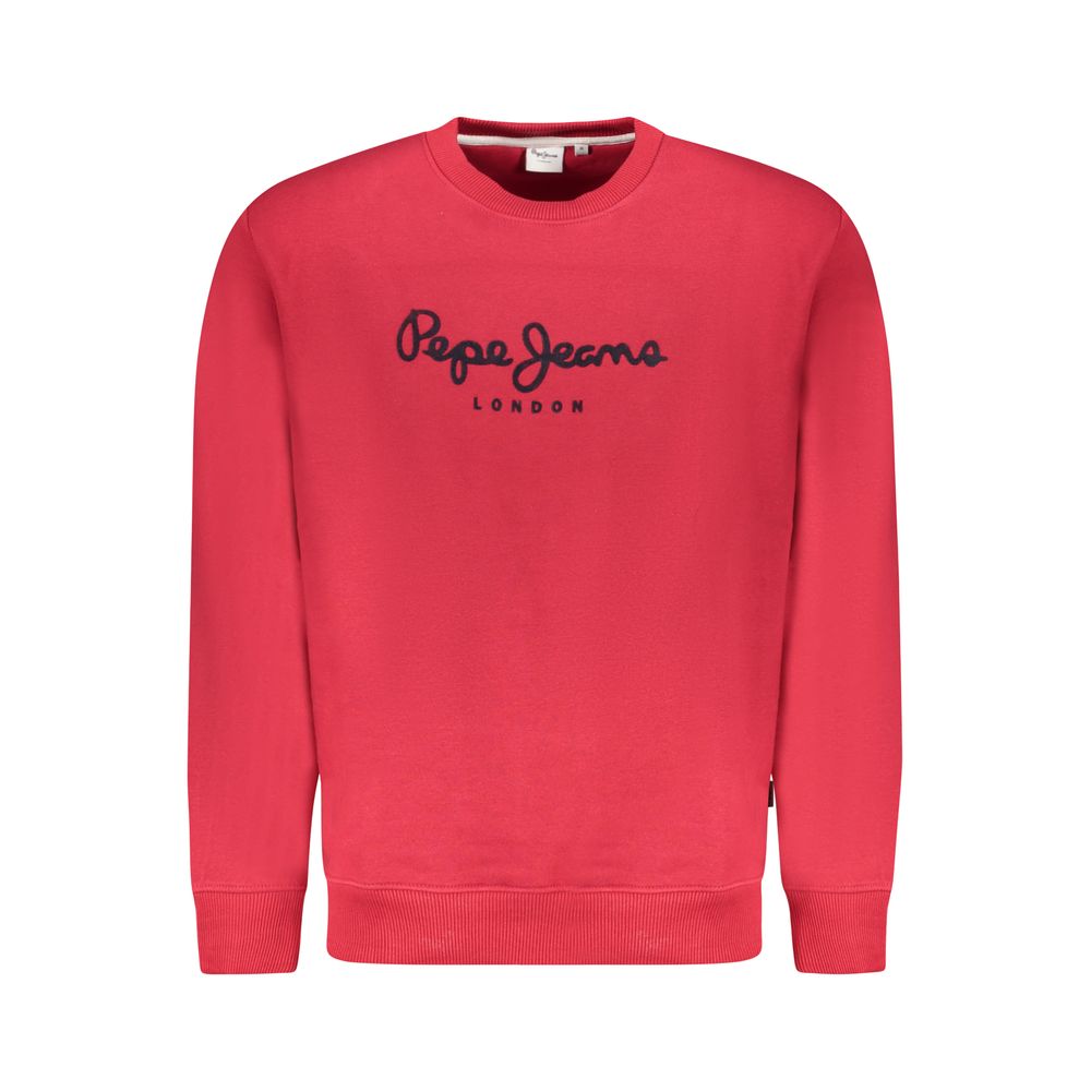 Red Cotton Men Sweater