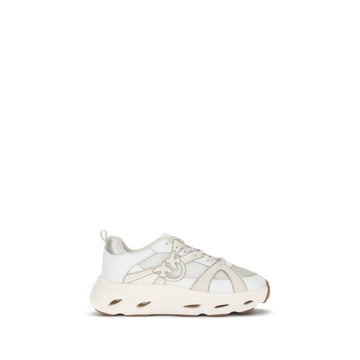 White Calf Leather Bos Taurus Chunky Sneakers