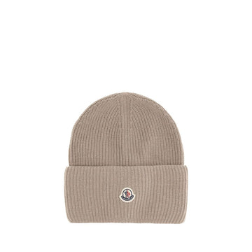 Beige Wool Beanie