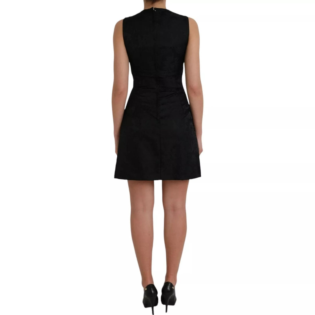 Black Sleeveless Bodycon A-line Mini Dress