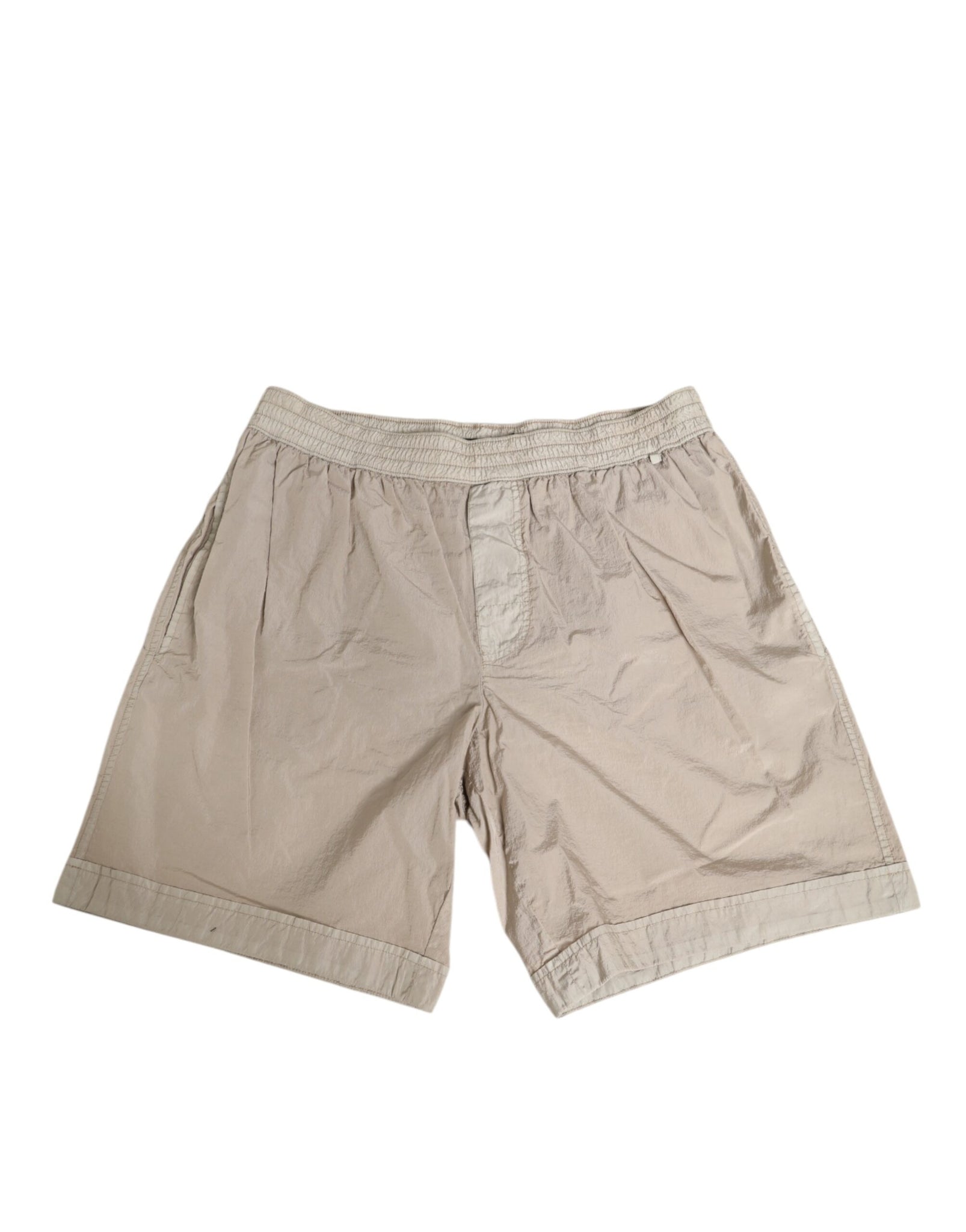 Beige Nylon Beachwear Men Boxer Short Swimwear