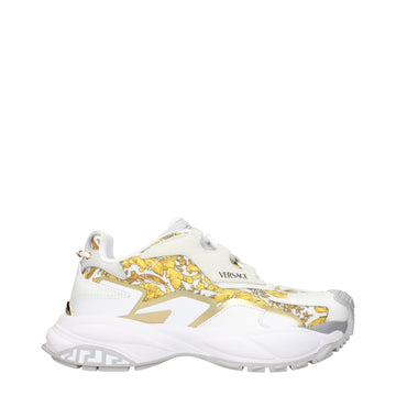 Gold Fabric Low Tops
