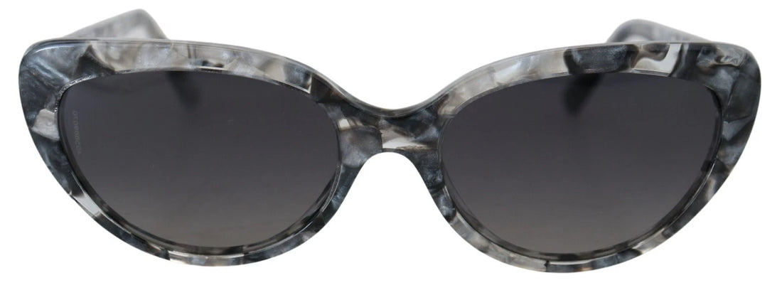 DG4194 Gray Acetate Logo Plaque Cat Eye Lens Sunglasses
