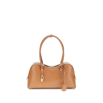 Beige Nylon Shoulder Bag
