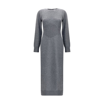 Gray Cashmere Casual Dress