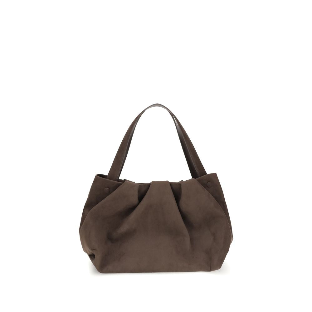 Brown Other Fibres Shoulder Bag