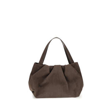 Brown Other Fibres Shoulder Bag
